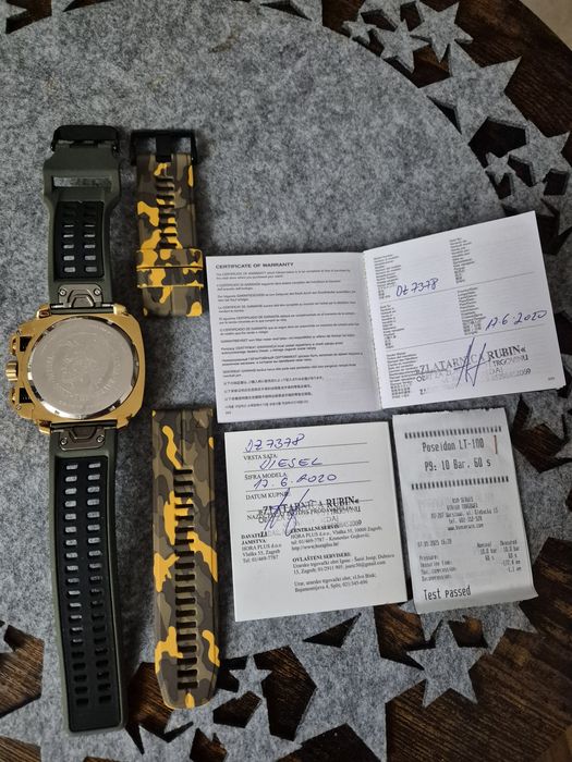 Zegarek " Diesel " model DZ-7378.  Sprzedam zegarek kolor złoty