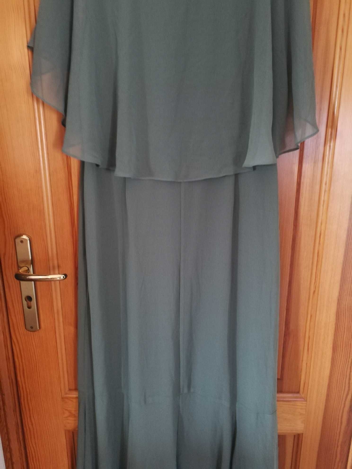 Zielona wyjściowa – imprezowa sukienka dla wyższej pani, ASOS