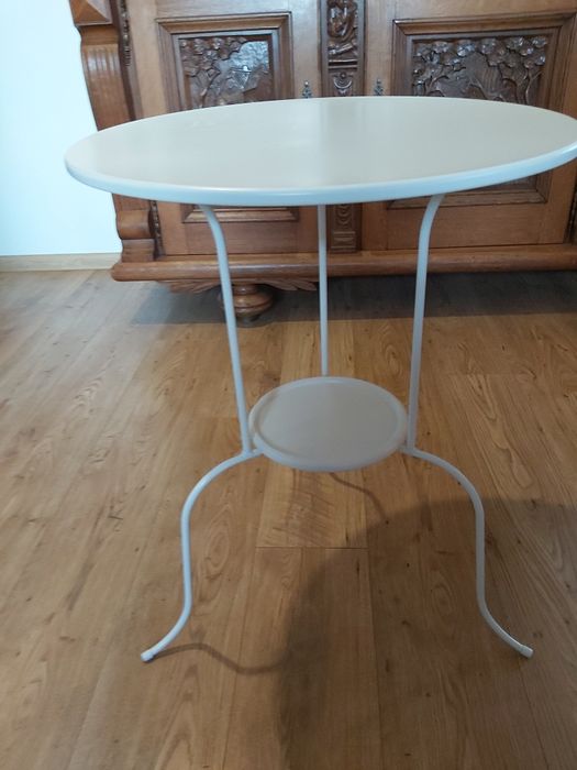 Stolik metalowy okrągły IKEA