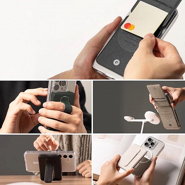 Etui Ringke Wallet Slide Grip MagSafe - czarne