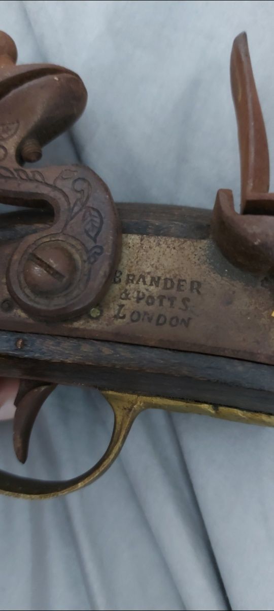 Pistola antiga brander e Potts 1796