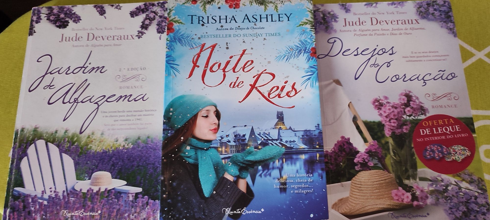 Livros como novos, Trisha Ashley, Nicky Pelegrini, Jude Deveraux