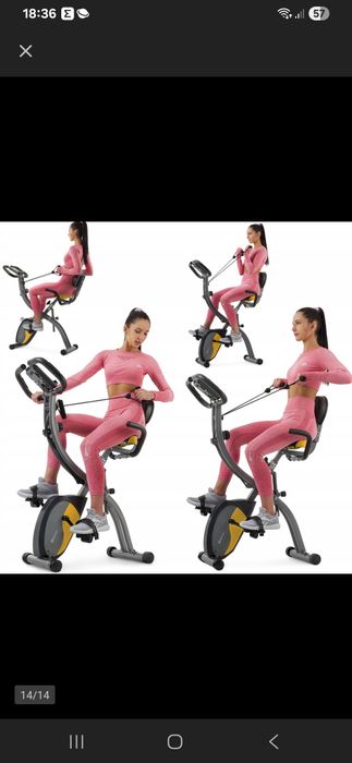 Rower składany regulowany xbike stacjonarny magnetyczny rowerek