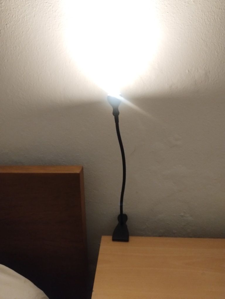 Candeeiro de secretária maleável