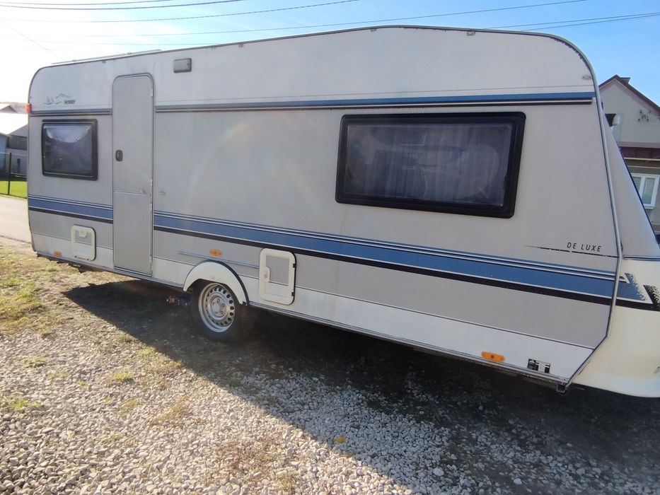 Przyczepa Kempingowa Hobby + napęd Mover + przedsionek