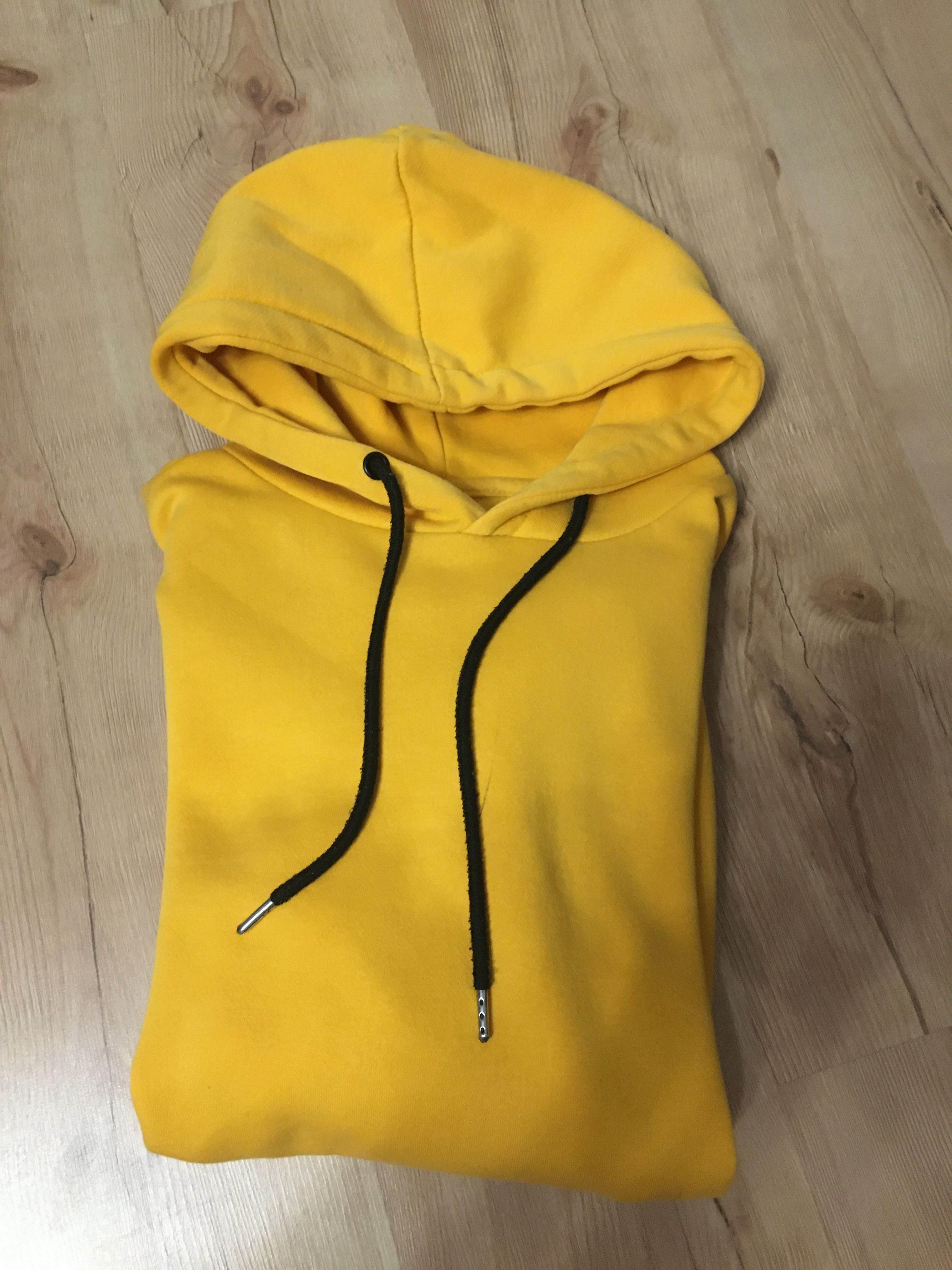 Bluza Żółta z kapturem