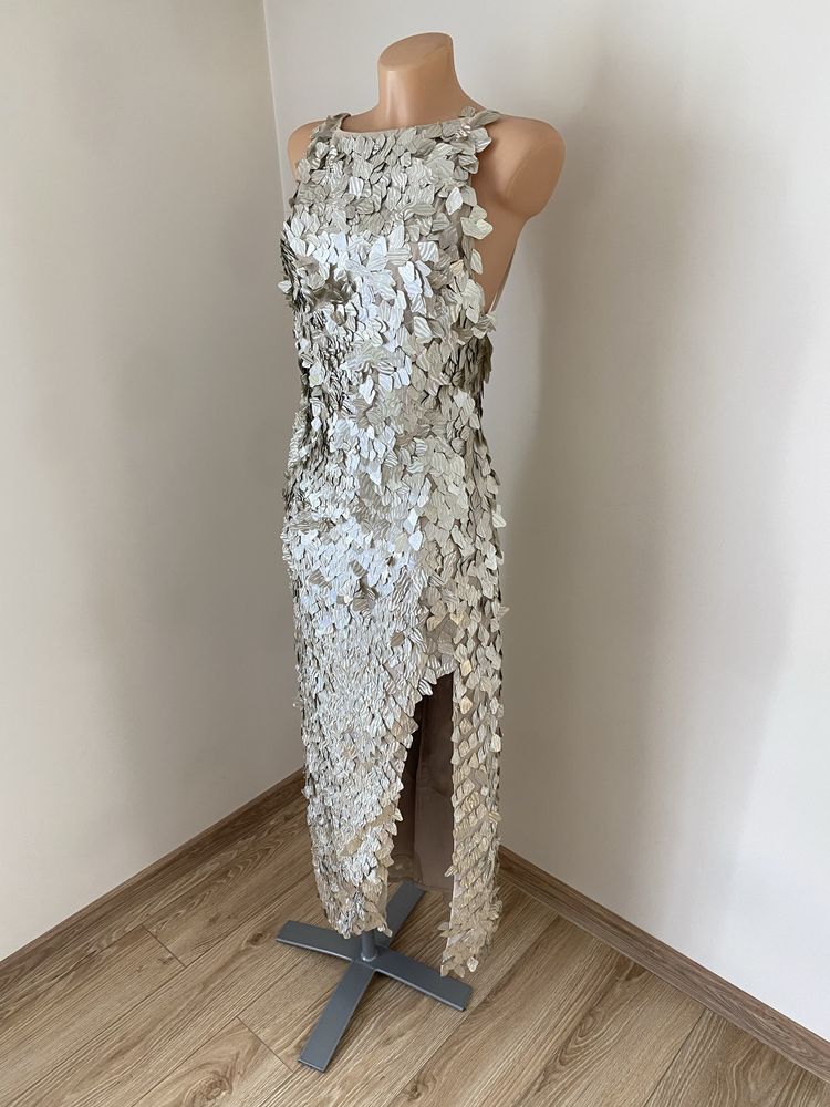 Sukienka cekinowa Asos rozmiqr 38 wesele impreza
