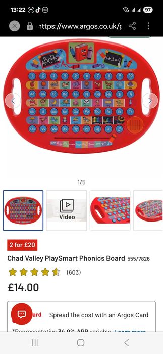 Лот. Інтерактивні планшети Чарівна абетка.