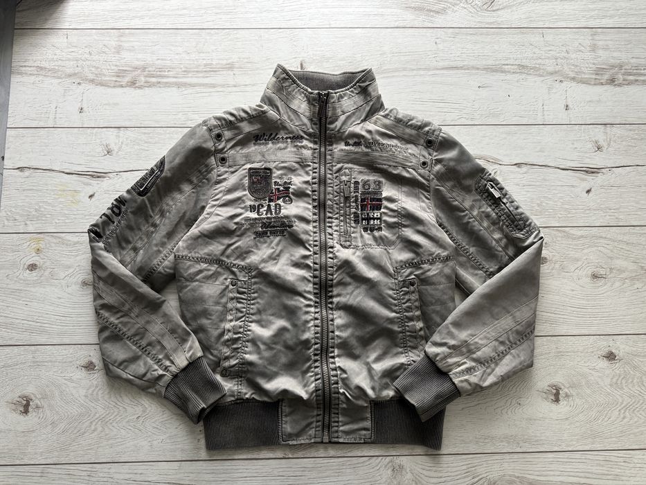 Camp David szara kurtka flyers r.M  bomber / military streetwear