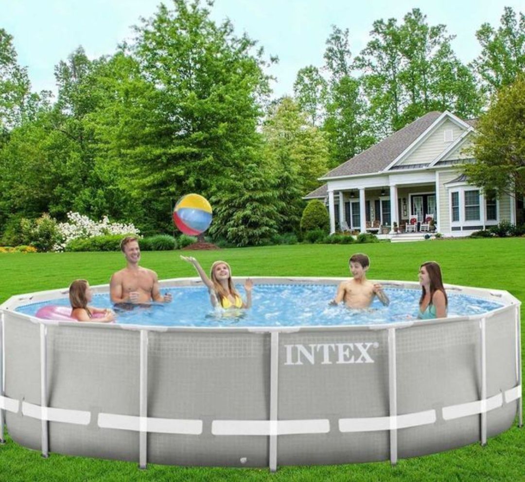 Каркасний басейн Інтекс Intex 305 x 76 см 26702 + насос фільтр Prism