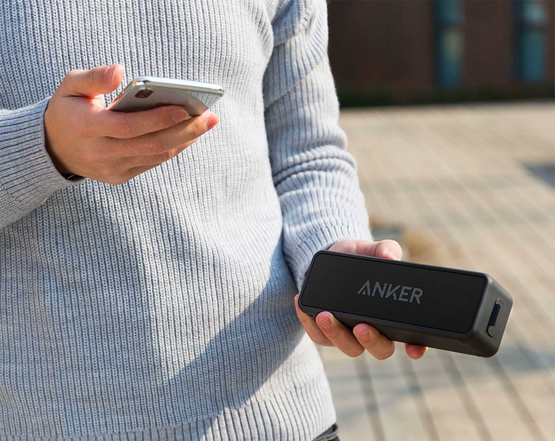 Колонка портативная - Anker SoundCore 2, Bluetooth, водонепроницаемая