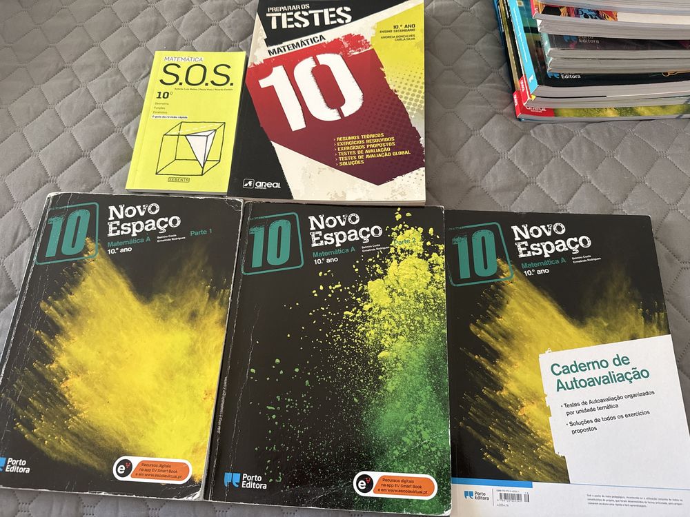 Novo Espaco 10 com oferta preparar os testes e SOS Matematica