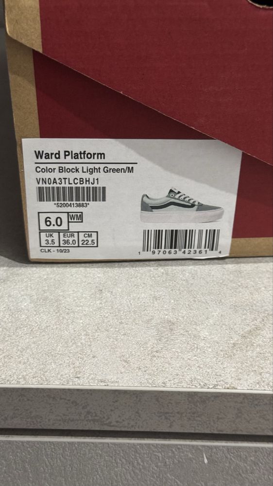 Кеди Vans зелені