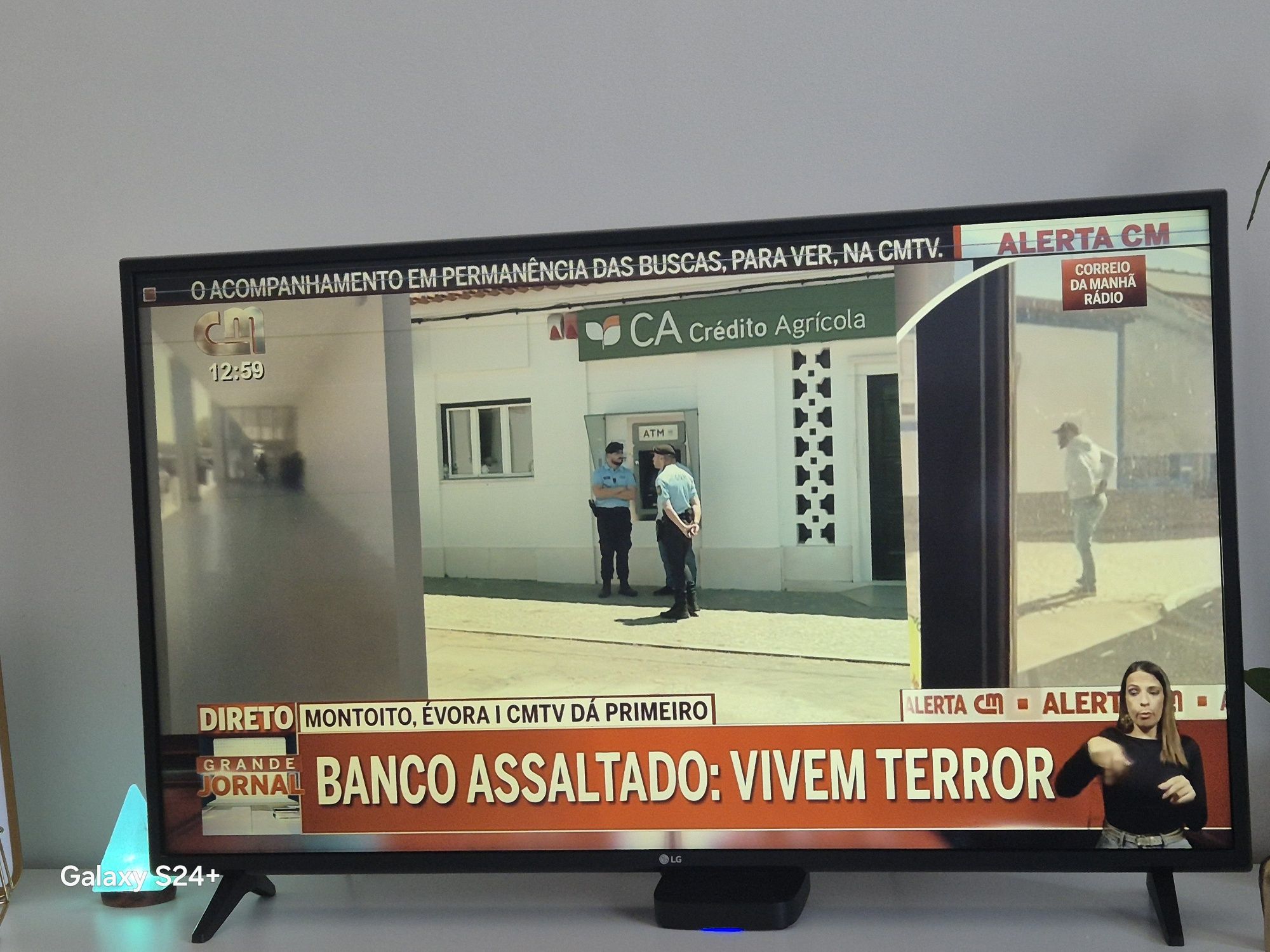 TV com uma barras