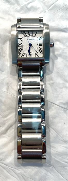 Relógio Cartier baloon em aço movimento quartzo novo