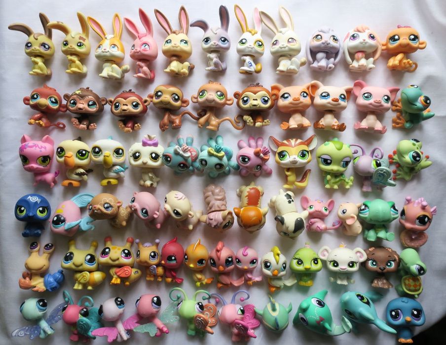 Figurki Littlest Pet Shop króliczek małpka żółwik ważka pszczoła