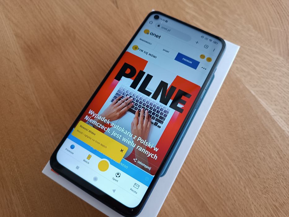 Redmi Note 9 telefon Midgnight Grey niebieski xiaomi pudełko etui SUPE