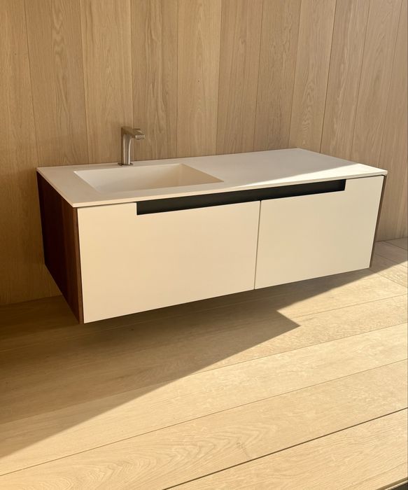 Ekskluzywna szafka łazienkowa AntonioLupi 120 cm + bateria Paffoni