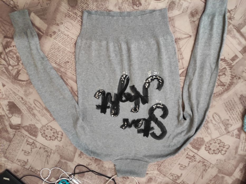 Світер з горловиною XS з кашеміром