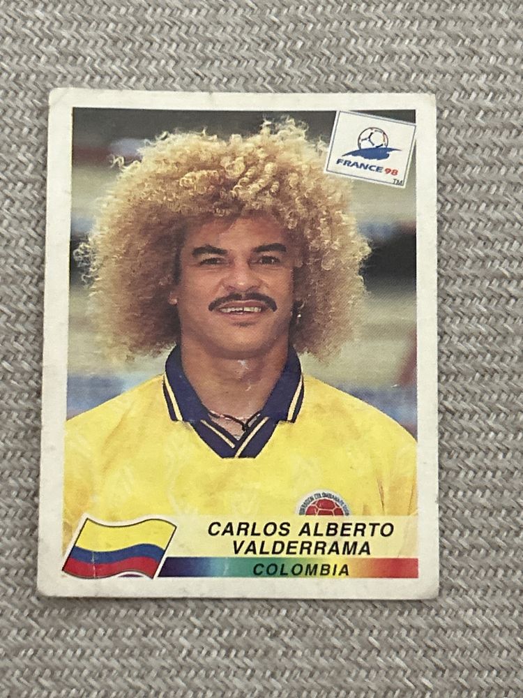 Cromo Panini Carlos Valderrama