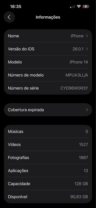 Vendo iphone 14 128gb negociavel