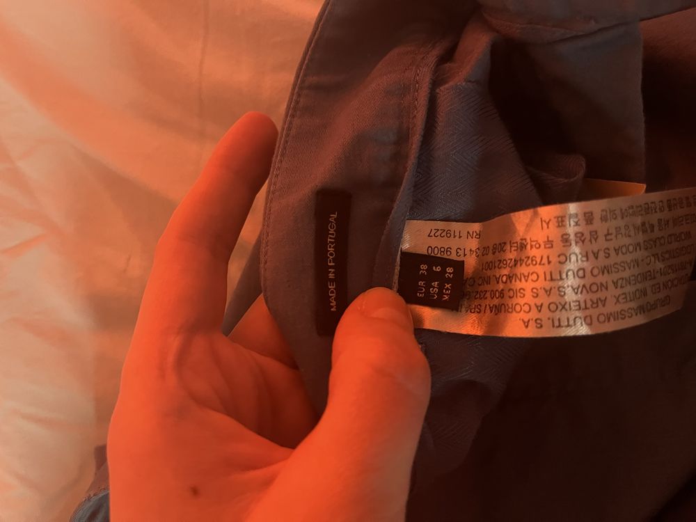 bawełniane spodnie Massimo Dutti