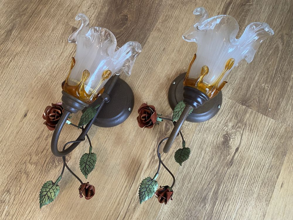 Żyrandol lampa sufitowa + 2 kinkiety