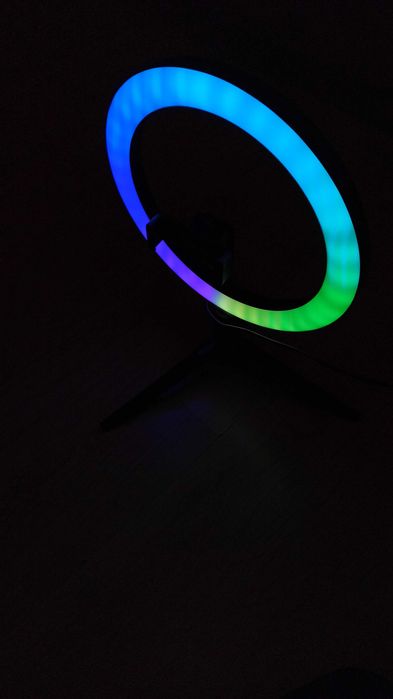Lampa pierścieniowa Tracer RGB Ring 26 cm ze statywem