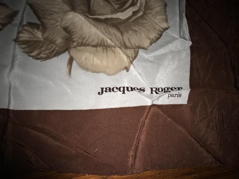 Jacques roger, шелковый платок в цветы!
