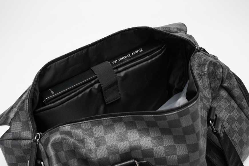 Чоловіча мужская стильная брендоваямодная сумка з відділом для взуття