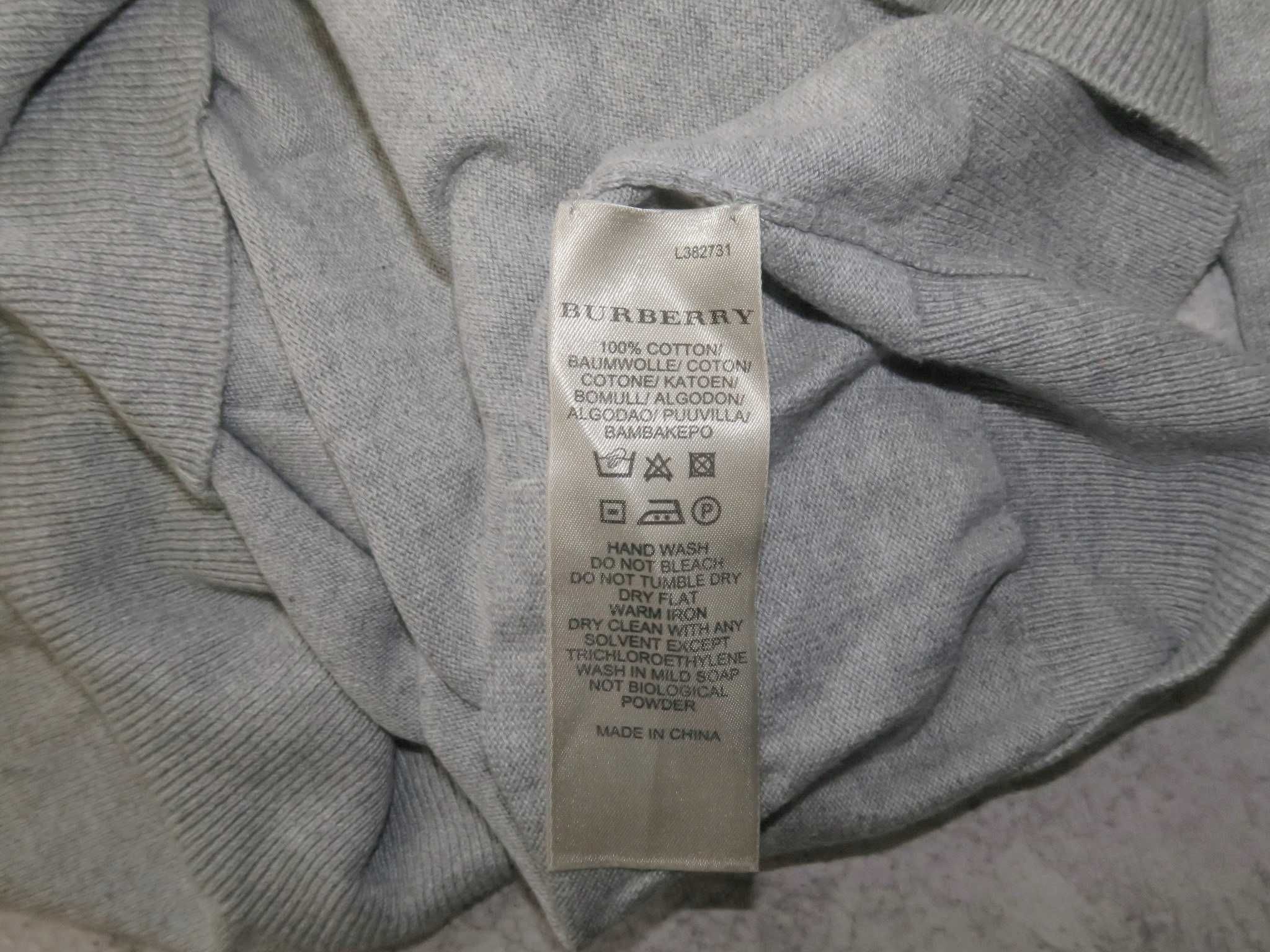 Burberry sweter rozpinany kardigan męski XL