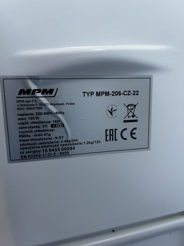 Lodowka MPM typ 206-cz-22