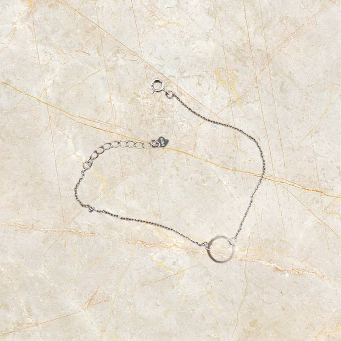 Bransoletka kółko ze srebra, bez marki, U