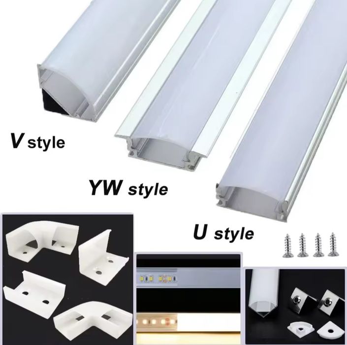 Led aluminium profil. Лед алюмінієвий профіль LIAOINTEC 10×1M.