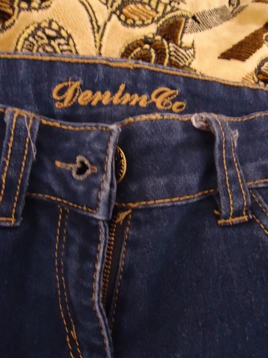 стрейчевые джинсы скини для девочки denim на 8-9 лет