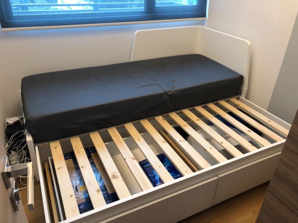 Łóżko leżanka Ikea Flekke jak hemnes brimnes rozkładane białe dowóz