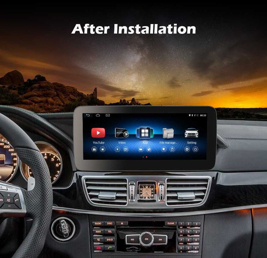 Mercedes E W212 NTG4.0 Android CarPlay Radio DAB+ USB GPS WiFi 4G MP4