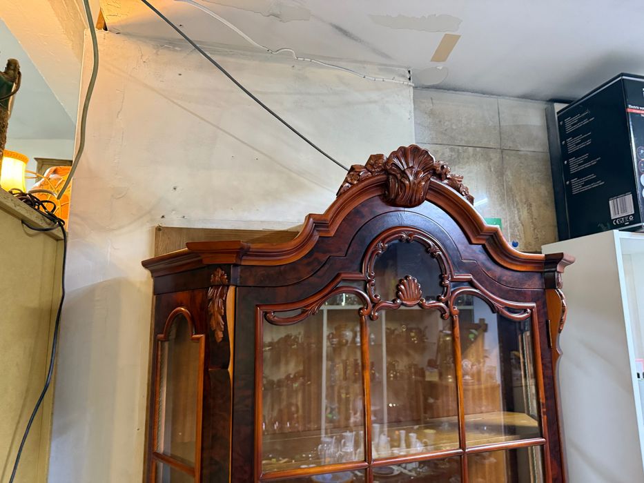 Stylowa Witryna z Niemiec | Komoda brzuchata + witryna DOWÓZ DO DOMU