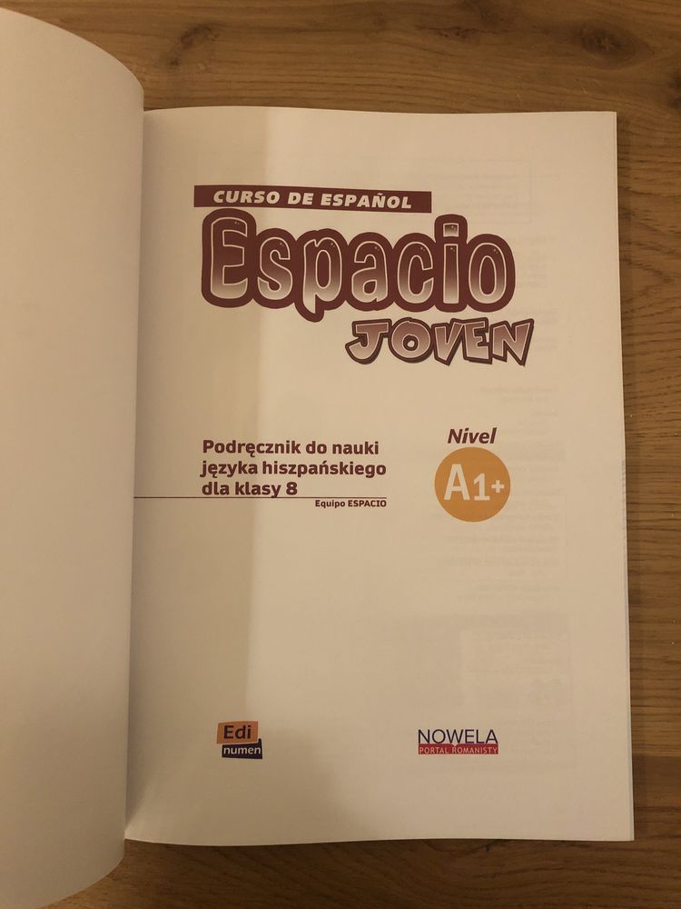 Nowy Podręcznik do jęz. Hiszpańskiego Espacio Joven A1+