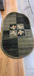 Dywan 80 x 150 cm zielono - czarny