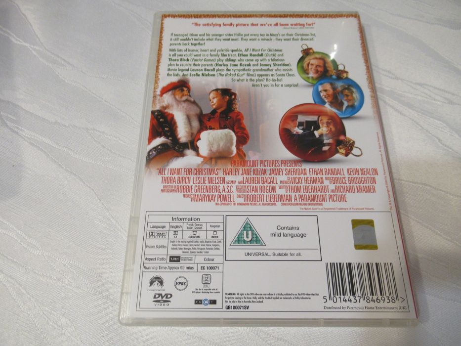 Spisek w Boże Narodzenie (All I Want for Christmas) - DVD - napisy pl