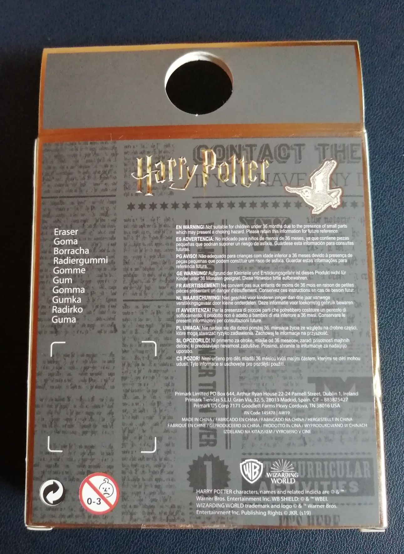 Borracha Hedwig Harry Potter (oferta dos portes)