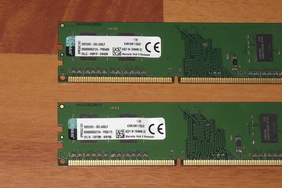 Komplet pamięci Kingston 4GB (2x 2GB) DDR3 1600MHz