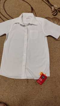 Новая! белая рубашка M&S 11-12 лет на рост 146 см.