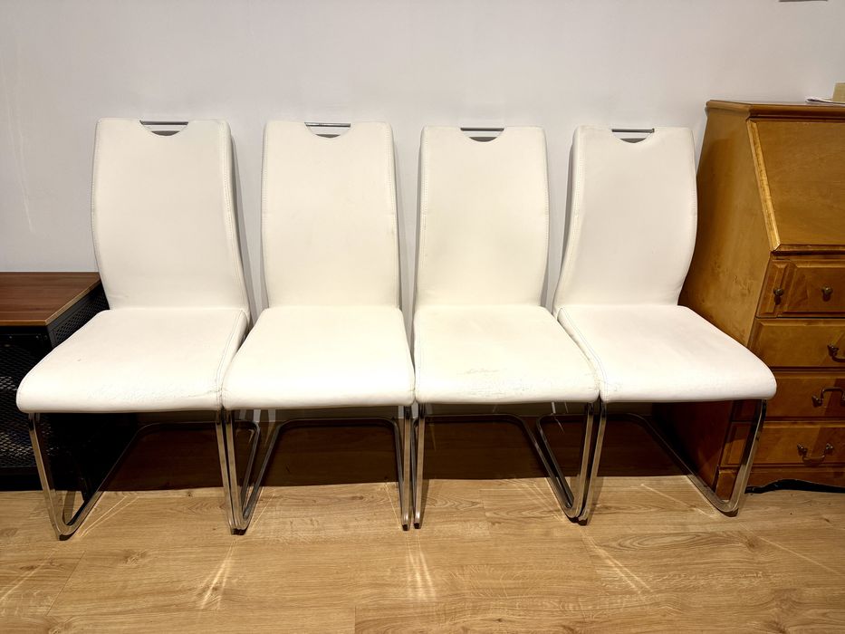 Krzesło Batik krzesła Agata Meble 4szt białe VD1468-25 wzór ikea