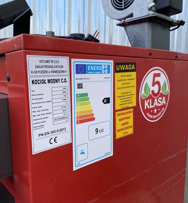 Kotły kocioł 9kw do 70m2 piec NA DREWNO WĘGIEL piece DOSTAWA 0ZŁ