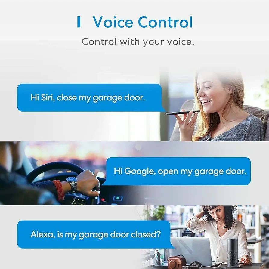 2 szt Sterownik Napędu bram garażowych Meross MSG100 pilot smart wi fi
