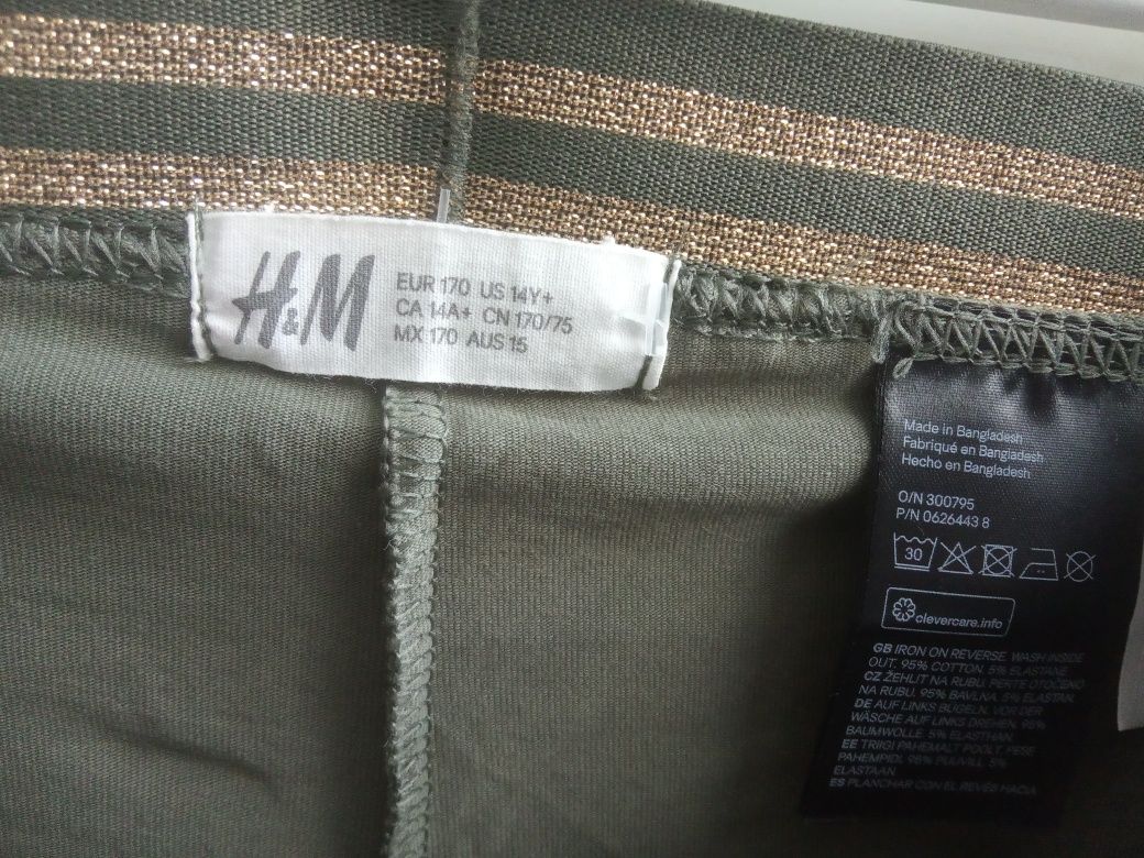 Legginsy H&M XS khaki