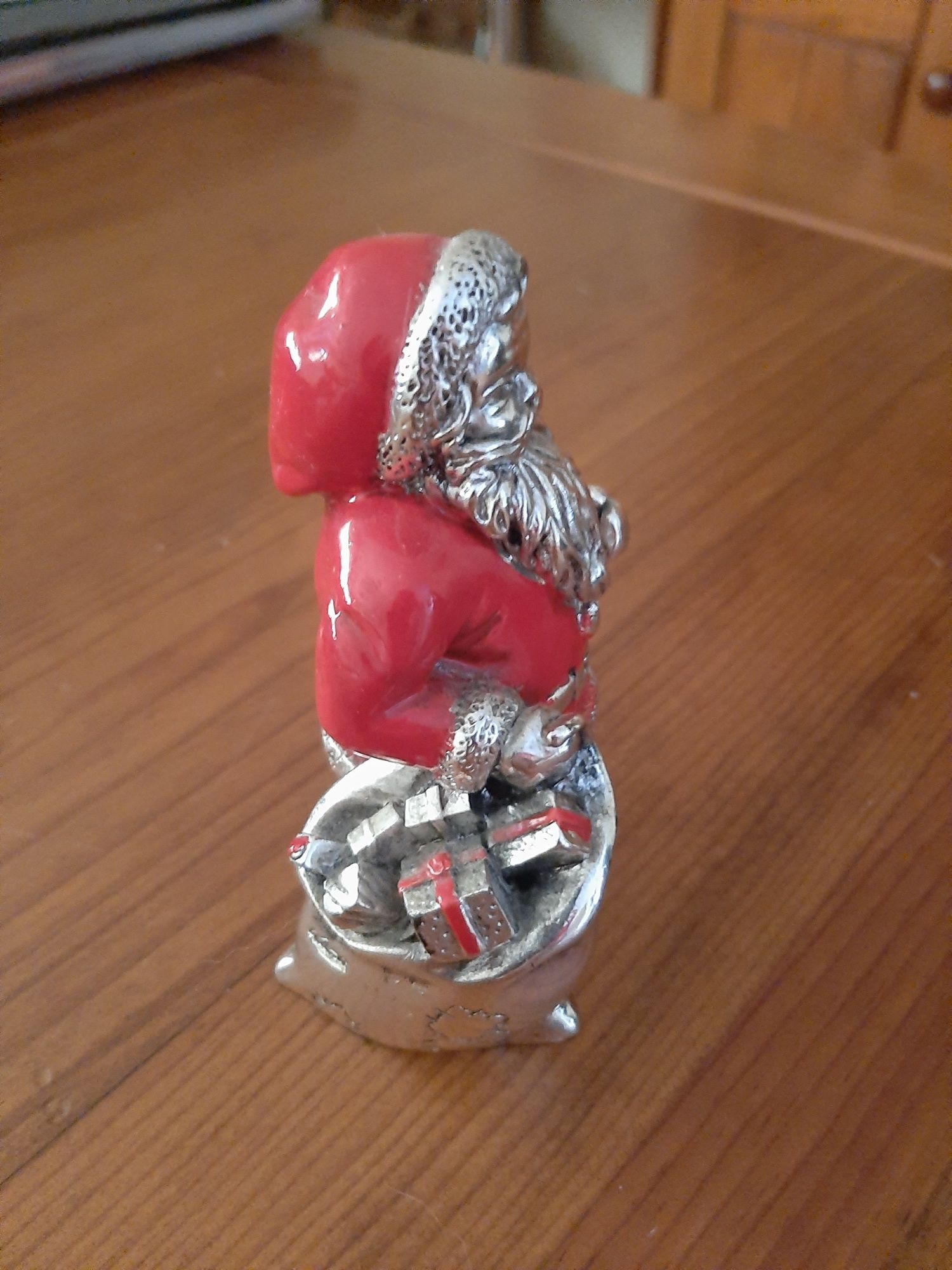 Pai natal em prata (10cm)