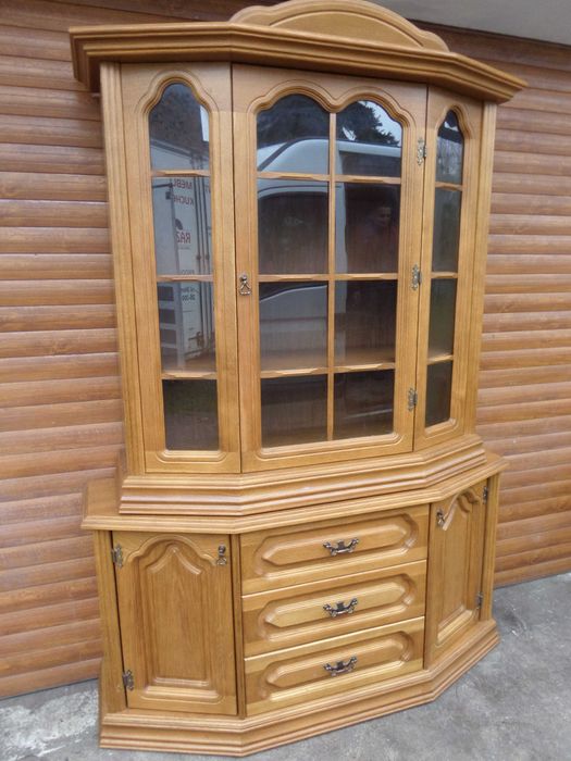 dębowa witryna stan bdb WYSYŁKA DOWÓZ